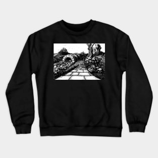 The route to nowhere - Fairytale story book Illustration Crewneck Sweatshirt